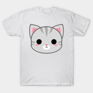 Cute Light Grey Tabby Cat T-Shirt